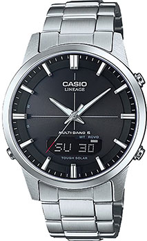 Японские наручные  мужские часы Casio LCW-M170D-1AER. Коллекция Wave Ceptor