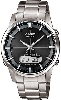 Японские наручные  мужские часы Casio LCW-M170TD-1AER. Коллекция Wave Ceptor