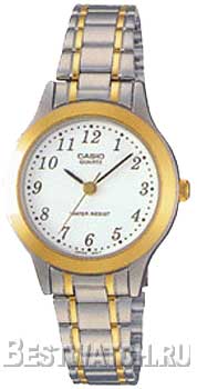 Японские наручные  женские часы Casio LTP-1128G-7B. Коллекция Analog