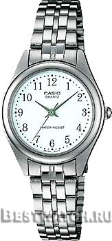 Японские наручные  женские часы Casio LTP-1129A-7B. Коллекция Analog