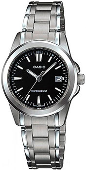 Японские наручные  женские часы Casio LTP-1215A-1A2. Коллекция Analog