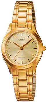 Японские наручные  женские часы Casio LTP-1275G-9A. Коллекция Analog