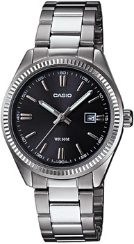 Японские наручные  женские часы Casio LTP-1302D-1A1. Коллекция Analog