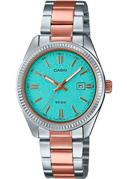Японские наручные  женские часы Casio LTP-1302PRG-2A. Коллекция Analog