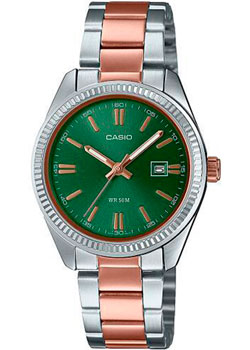 Японские наручные  женские часы Casio LTP-1302PRG-3A. Коллекция Analog