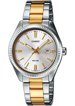 Японские наручные  женские часы Casio LTP-1302PSG-7A. Коллекция Analog