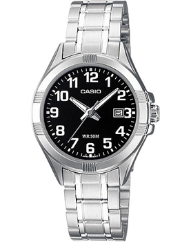 Японские наручные  женские часы Casio LTP-1308D-1B. Коллекция Analog