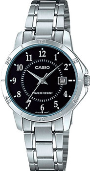Японские наручные  женские часы Casio LTP-V004D-1B. Коллекция Analog