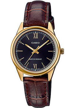 Японские наручные  женские часы Casio LTP-V005GL-1B2. Коллекция Analog