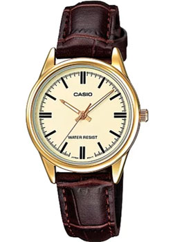 Японские наручные  женские часы Casio LTP-V005GL-9A. Коллекция Analog