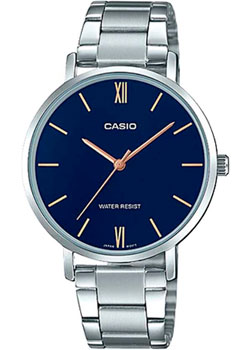 Японские наручные  женские часы Casio LTP-VT01D-2B. Коллекция Analog