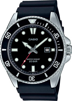 Японские наручные  мужские часы Casio MDV-107-1A1VEF. Коллекция Analog