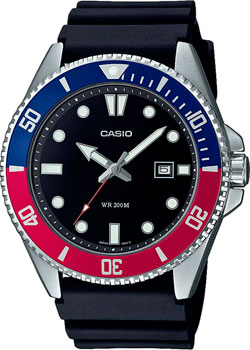 Японские наручные  мужские часы Casio MDV-107-1A3. Коллекция Analog