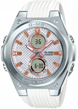 Японские наручные  женские часы Casio MSG-C100-7AER. Коллекция Baby-G