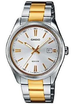 Японские наручные  мужские часы Casio MTP-1302PSG-7A. Коллекция Analog