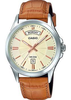 Японские наручные  мужские часы Casio MTP-1381L-9A. Коллекция Analog
