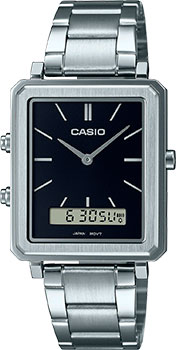 Японские наручные  мужские часы Casio MTP-B205D-1E. Коллекция Ana-Digi