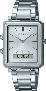 Японские наручные  мужские часы Casio MTP-B205D-7E. Коллекция Ana-Digi