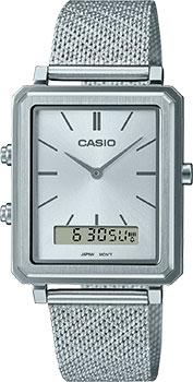 Японские наручные  мужские часы Casio MTP-B205M-7E. Коллекция Ana-Digi