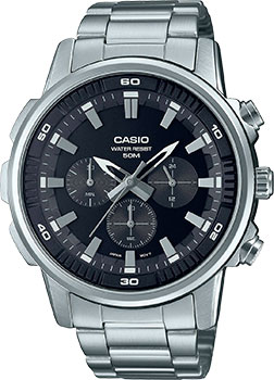 Японские наручные  мужские часы Casio MTP-E505D-1A. Коллекция Analog