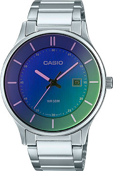 Японские наручные  мужские часы Casio MTP-E605D-2E. Коллекция Analog