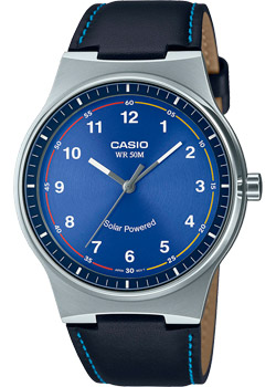 Японские наручные  мужские часы Casio MTP-RS105L-2B. Коллекция Analog