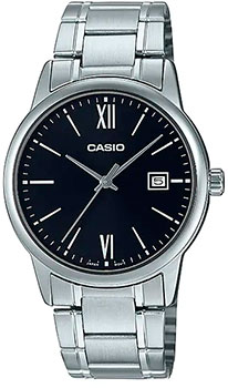 Японские наручные  мужские часы Casio MTP-V002D-1B3. Коллекция Analog