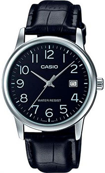 Японские наручные  мужские часы Casio MTP-V002L-1B. Коллекция Analog