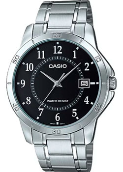 Японские наручные  мужские часы Casio MTP-V004D-1B. Коллекция Analog