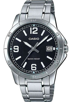 Японские наручные  мужские часы Casio MTP-V004D-1B2. Коллекция Analog