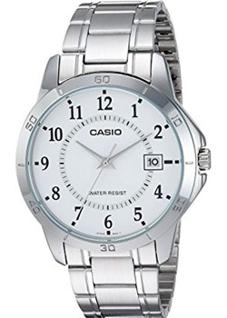 Японские наручные  мужские часы Casio MTP-V004D-7B. Коллекция Analog