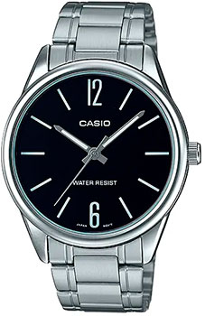 Японские наручные  мужские часы Casio MTP-V005D-1B. Коллекция Analog