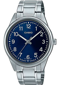 Японские наручные  мужские часы Casio MTP-V005D-2B4. Коллекция Analog