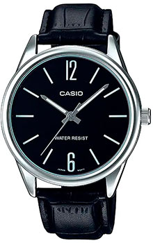 Японские наручные  мужские часы Casio MTP-V005L-1B. Коллекция Analog