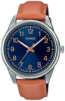 Японские наручные  мужские часы Casio MTP-V005L-2B4. Коллекция Analog