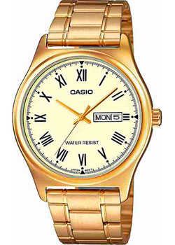 Японские наручные  мужские часы Casio MTP-V006G-9B. Коллекция Analog