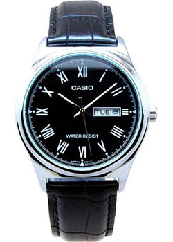 Японские наручные  мужские часы Casio MTP-V006L-1B. Коллекция Analog