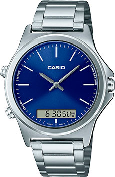 Японские наручные  мужские часы Casio MTP-VC01D-2E. Коллекция Ana-Digi