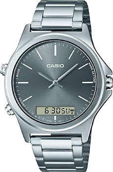 Японские наручные  мужские часы Casio MTP-VC01D-8E. Коллекция Ana-Digi