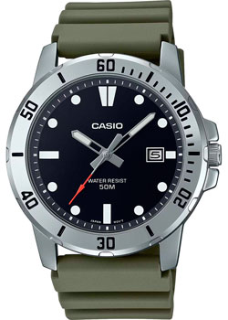 Японские наручные  мужские часы Casio MTP-VD01-3E. Коллекция Analog