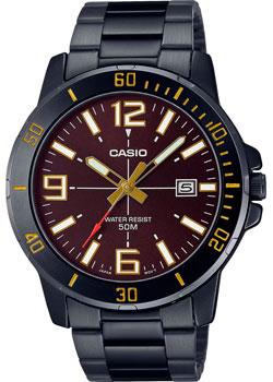 Японские наручные  мужские часы Casio MTP-VD01B-5B. Коллекция Analog