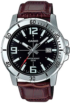 Японские наручные  мужские часы Casio MTP-VD01L-1B. Коллекция Analog