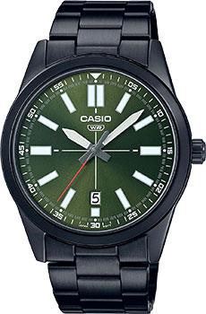Японские наручные  мужские часы Casio MTP-VD02B-3E. Коллекция Analog