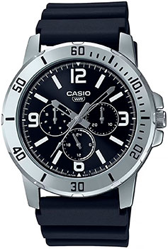 Японские наручные  мужские часы Casio MTP-VD300-1B. Коллекция Analog