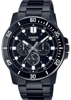 Японские наручные  мужские часы Casio MTP-VD300B-1E. Коллекция Analog