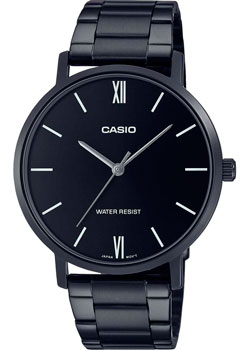 Японские наручные  мужские часы Casio MTP-VT01B-1B. Коллекция Analog
