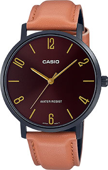 Японские наручные  мужские часы Casio MTP-VT01BL-5B. Коллекция Analog