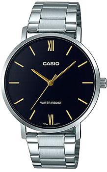 Японские наручные  мужские часы Casio MTP-VT01D-1B. Коллекция Analog