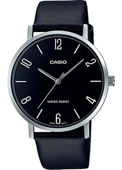 Японские наручные  мужские часы Casio MTP-VT01L-1B2. Коллекция Analog