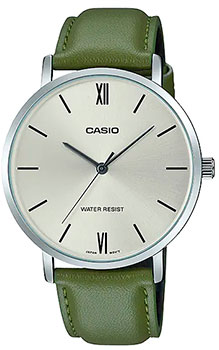 Японские наручные  мужские часы Casio MTP-VT01L-3B. Коллекция Analog